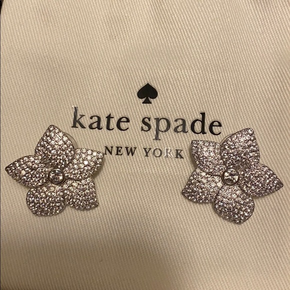 Kate Spade Pave Bloom Statement Earrings - Picture 3 of 3